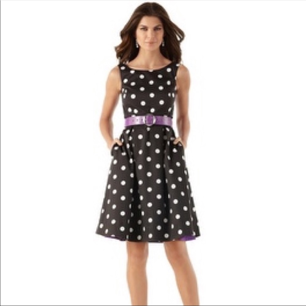 Whbm Connect-The-Dot Dress - Polka Dot